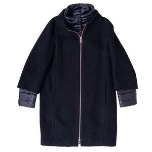 Herno Wool Shelled Thin Cell Puffer Coat